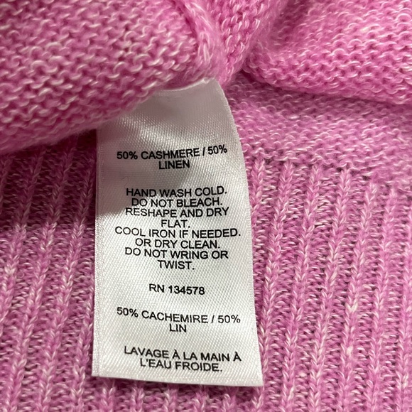 Pink cashmere sweater - Picture 4 of 5